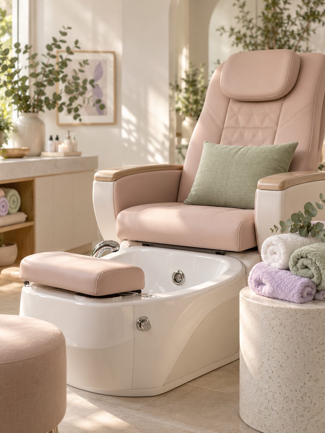 Relaxing pedicure spa chair